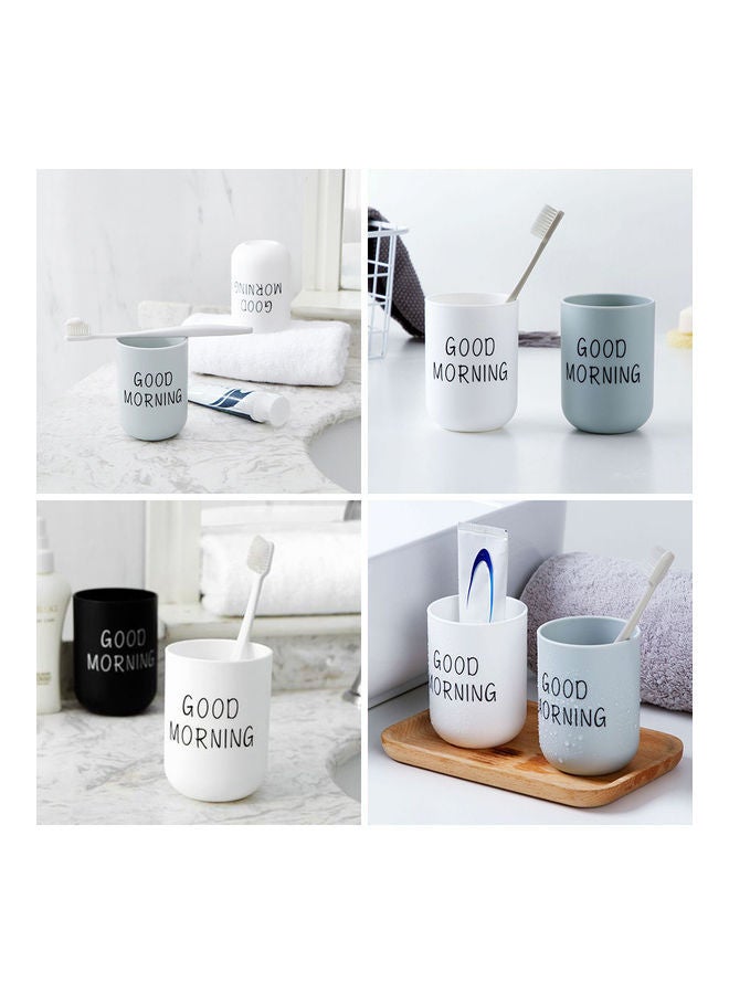 NIBEMINENT Toothbrush Holder Cup Toothpaste Travel Container Electric Case Flosser Storage Organizer Mugs Towel Blue 10.0x7.2x7.2cm - Image 5