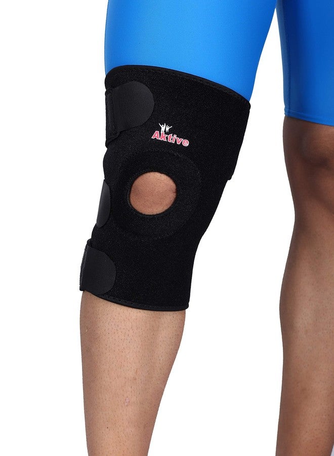 Aktive Support 505 Neoprene Knee Support - Free Size (Black) - Image 1