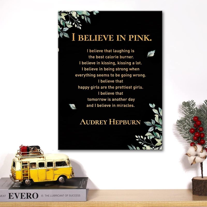 JerLoe Inspirational Gold Foil Canvas Wall Art - Image 5