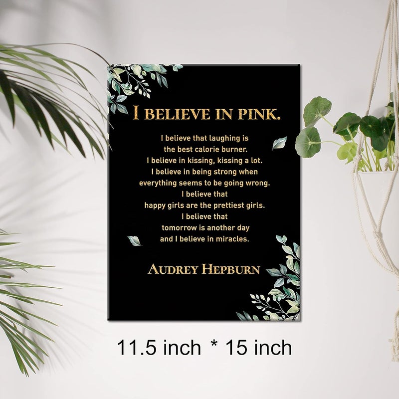 JerLoe Inspirational Gold Foil Canvas Wall Art - Image 2