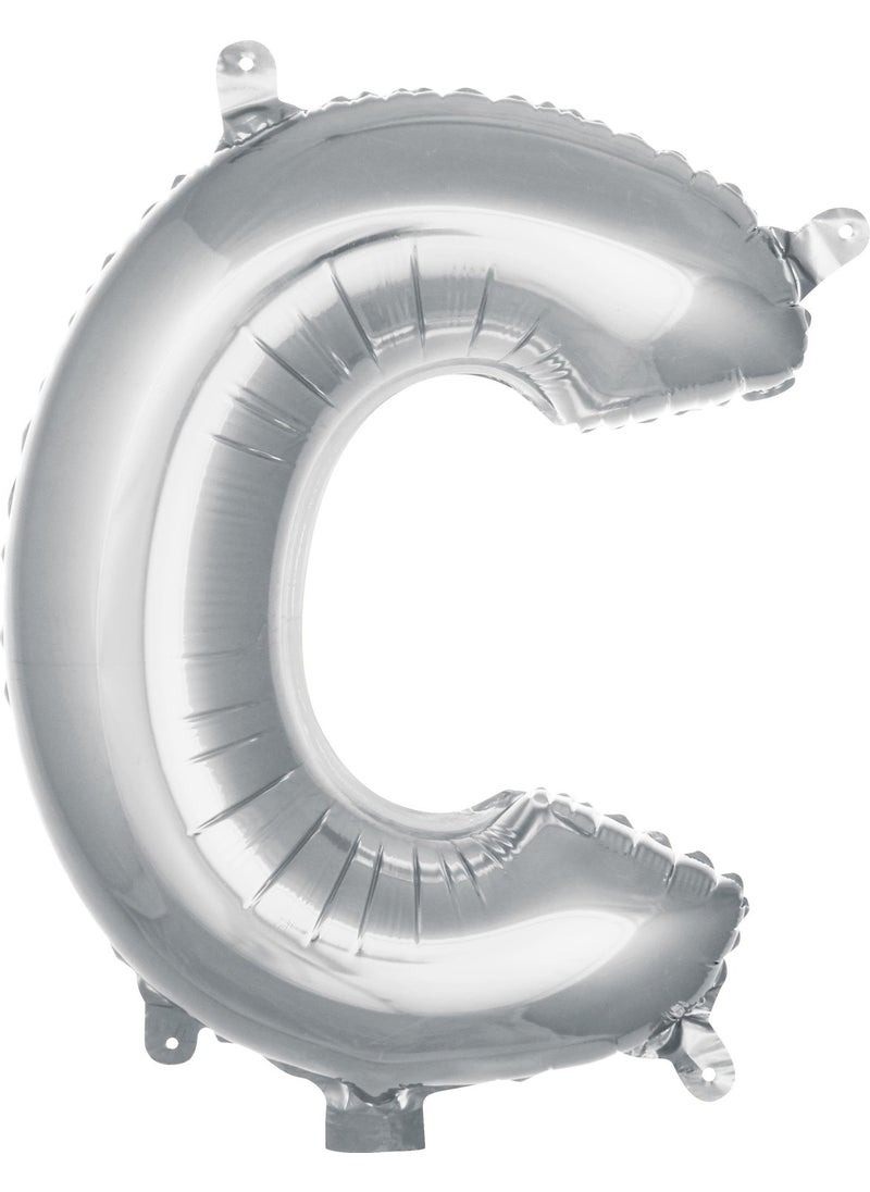 FN - Silver Foil Balloon Letter C 16" - Image 1