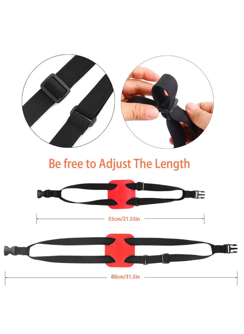NOVOLAN NOVOLAN Backpack & Luggage Straps 2 Pieces, Elastic Fixed Handbag Luggage Straps Packing Straps, Elastic Backpack & Luggage Binding, Adjustable Customized Fit, Reliable Travel Companion (black)  - Image 2