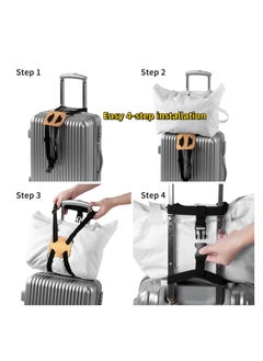 NOVOLAN NOVOLAN Backpack & Luggage Straps 2 Pieces, Elastic Fixed Handbag Luggage Straps Packing Straps, Elastic Backpack & Luggage Binding, Adjustable Customized Fit, Reliable Travel Companion (black)  - Image 4