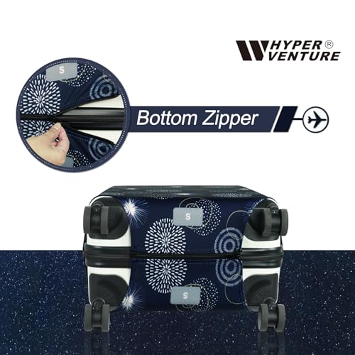 HYPER VENTURE Washable Luggage Cover - Fashion Suitcase Protector Fits 31-32 Inch Luggage (Sparkler, XL) - Image 3