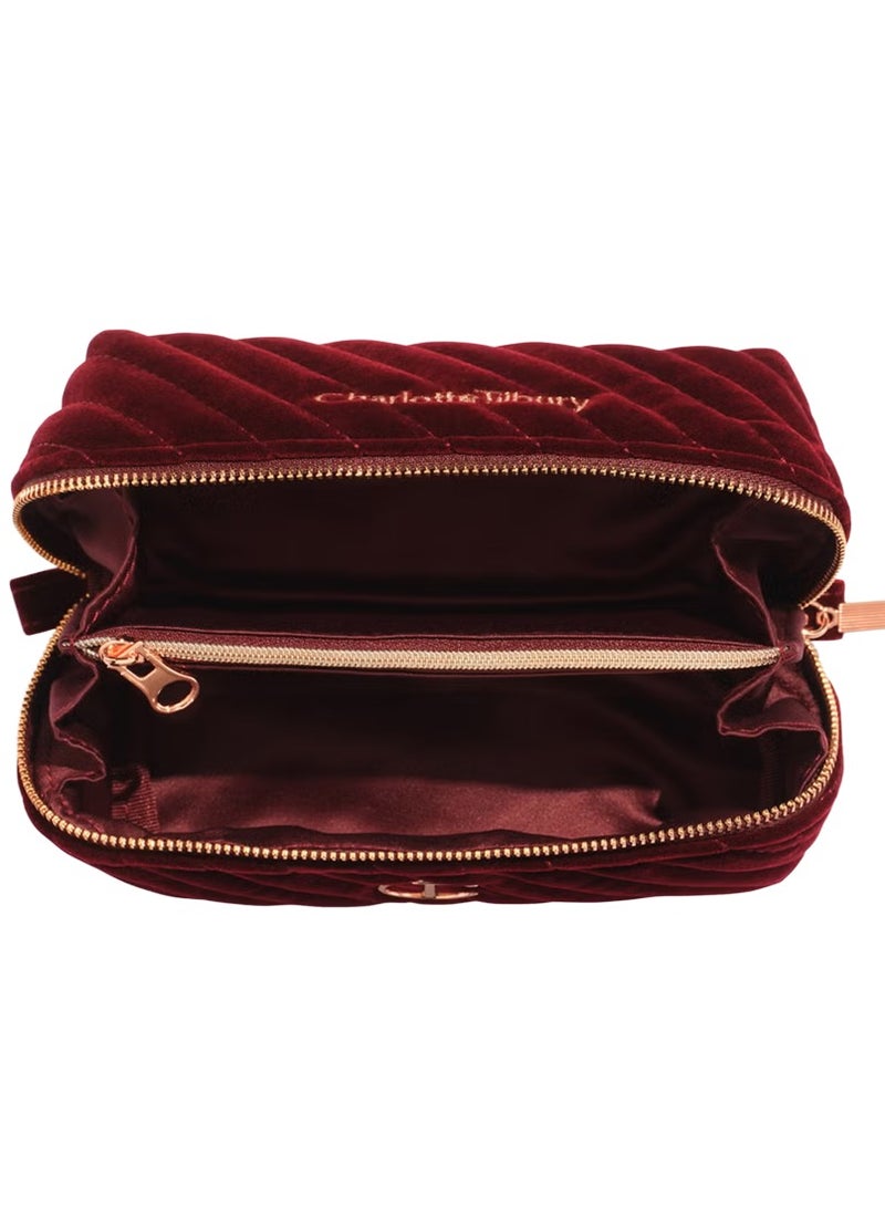 Charlotte Tilbury Velvet Makeup Organizer Bag - Small - Image 2