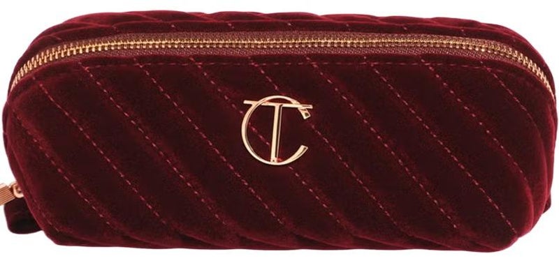 Charlotte Tilbury Velvet Makeup Organizer Bag - Small - Image 1