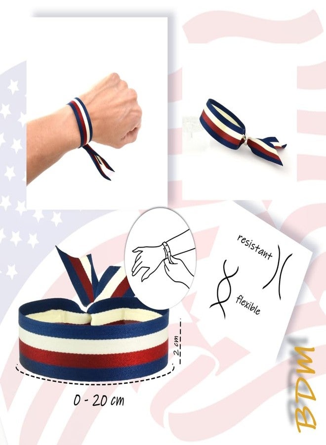 BDM USA Bracelet, United States Bracelet, USA, Independence Day Flag, American Bracelet, Patriotic Party for Women and Men, Adjustable. - Image 2
