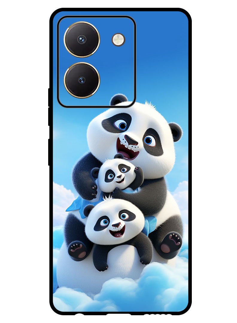 Theodor Protective Case Anti Scratch Shock Proof Bumper Cover For Vivo Y27s Panda 2 - Image 1