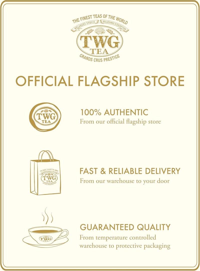 TWG شاي تو واي جي فانيليا بوربون روبيوس - مجموعة هدايا مكونة من 15 كيس شاي مخيط يدويًا من القطن - Image 5