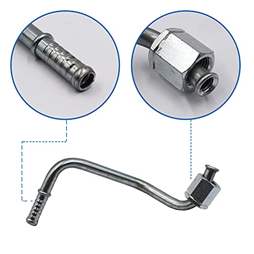 YHB 2pcs Transmission Cooler Lines on Radiator for 1999 2000 2001 2002 2003 Jeep Grand Cherokee 4.0L 52079432AC 52079753AB - Image 4