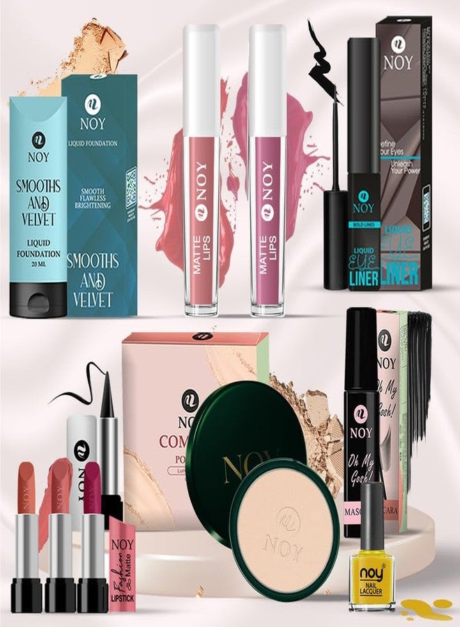 NOY Pro Makeup Kit Radiant Beauty Essentials A Comprehensive Collection of Must-Have Products for Achieving Fresh and Polished Makeup Looks #11K446 - Image 1