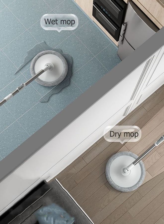 Clean Water Spin Mop Sewage Separation With Bucket Microfiber Washing Floor Floating Household Cleaning Tools - Image 3