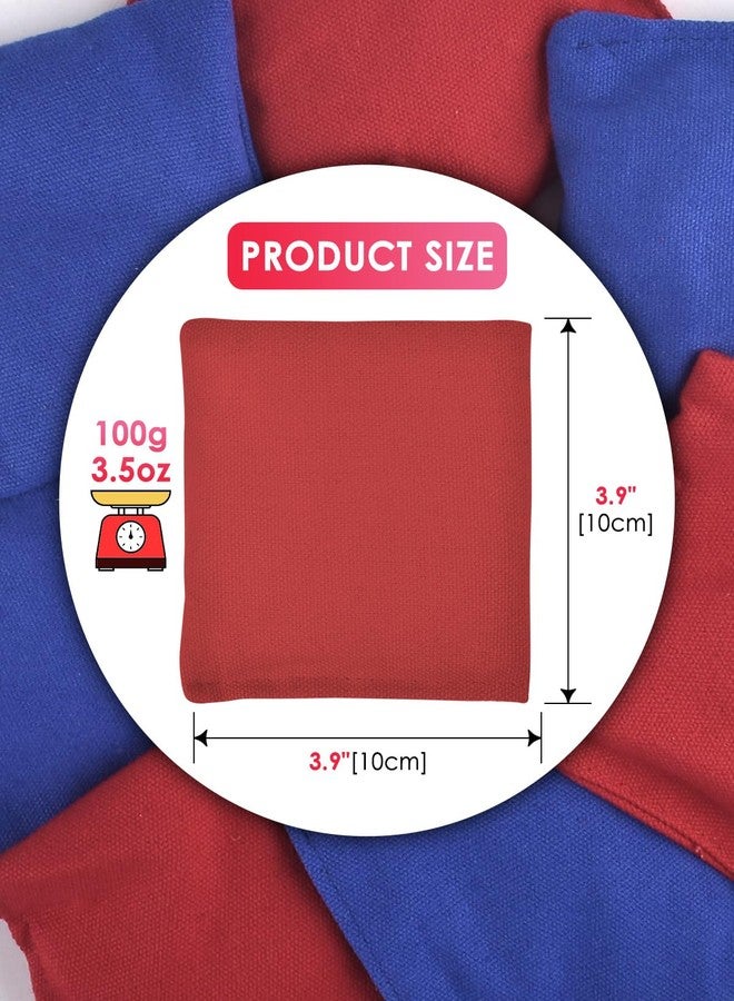 TINDTOP Bean Bags for Tossing(3.9 * 3.9inch, 100g/3.5oz), 8 Pack Cornhole Outdoor Toss Gaming Colorful Canvas Bean Bags Carnival Games Kids Beanbags Throwing Games - Image 2