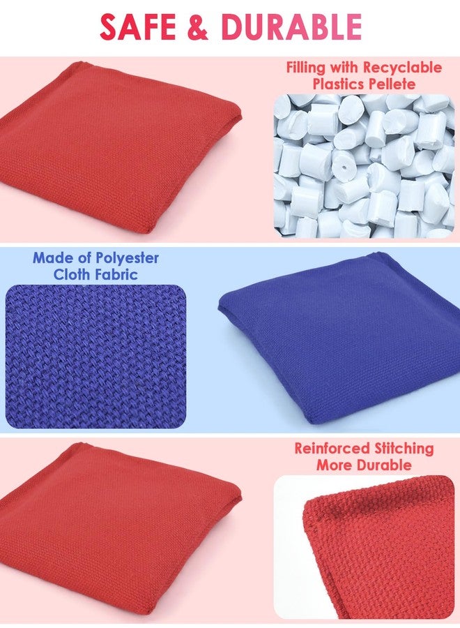 TINDTOP Bean Bags for Tossing(3.9 * 3.9inch, 100g/3.5oz), 8 Pack Cornhole Outdoor Toss Gaming Colorful Canvas Bean Bags Carnival Games Kids Beanbags Throwing Games - Image 3