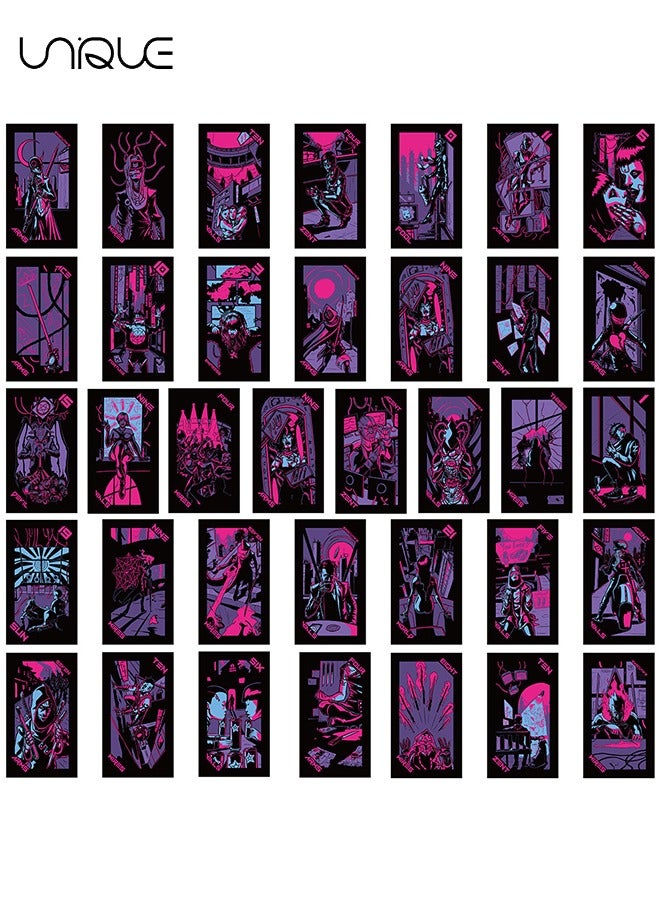 Unique 72PCS Black Purple Graffiti Sticker，Vinyl Waterproof Stickers for Water Bottles Laptop Phone Computer Guitar, Gifts for Teens, Girls, Fans - Image 2