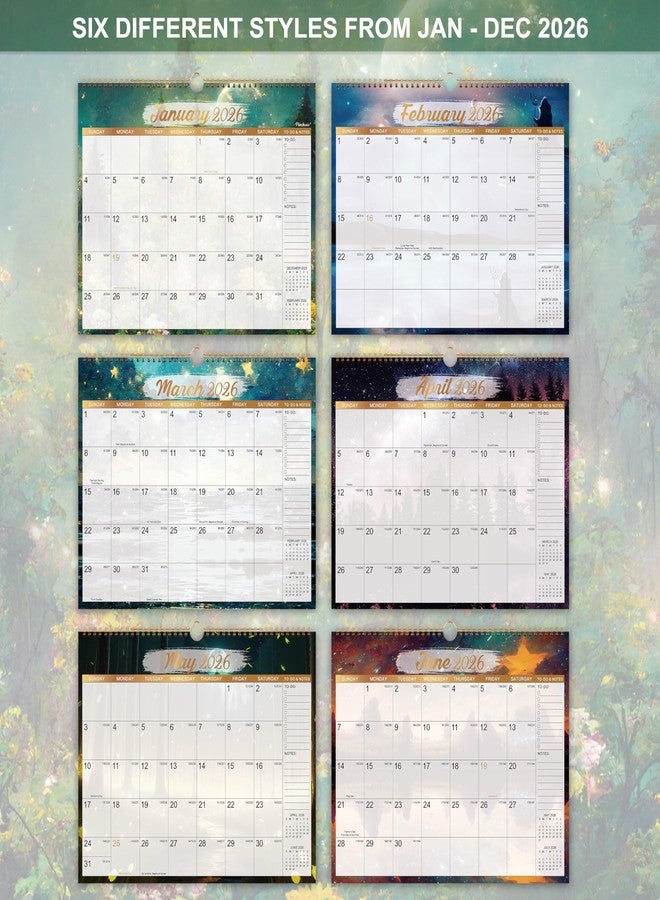 Pinchoco 2026 Calendar - 2026 Wall Calendar, JAN 2026 - DEC 2026, 15" x 11.5", Large Wall Calendar 2026 with Spiral Binding, Notes & To-do List, Perfect 2026 Calendars 12 Month for Organizing - Image 3