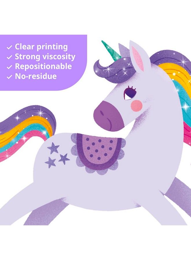 Decowall Dsl2119 Colorful Unicorn Wall Stickers Fairy Rainbow Kids Quote Decals Removable For Girls Nursery Bedroom Living Room Art Home Decor Decorations - Image 5
