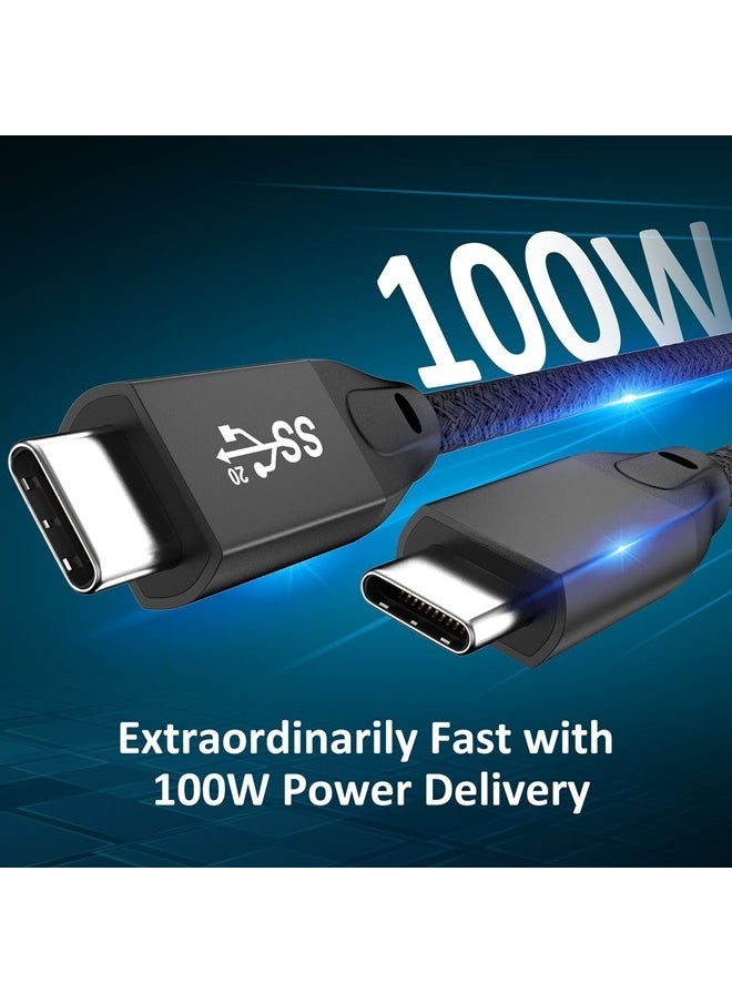 UseBean USB C to USB C Cable 100W 15FT(2 Pack), USB 3.2 Gen 2X2 20Gbps Data Transfer Type-C Cable PD 100W Fast Charger, 4K Video Cord,for Thunderbolt 3/4 MacBook Pro, iPad Pro,Galaxy S22/S23  - Image 2