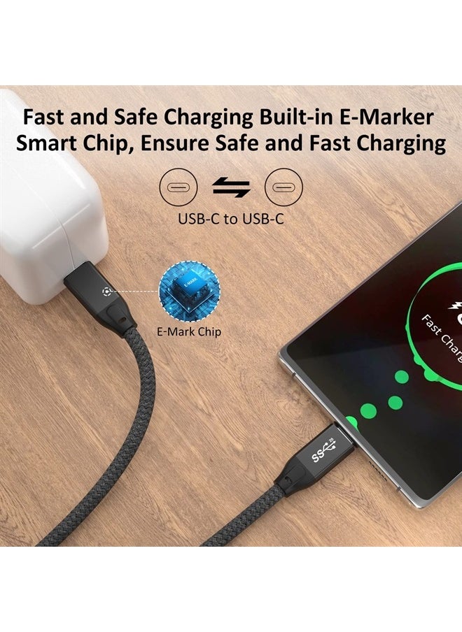 UseBean USB C to USB C Cable 100W 15FT(2 Pack), USB 3.2 Gen 2X2 20Gbps Data Transfer Type-C Cable PD 100W Fast Charger, 4K Video Cord,for Thunderbolt 3/4 MacBook Pro, iPad Pro,Galaxy S22/S23  - Image 4