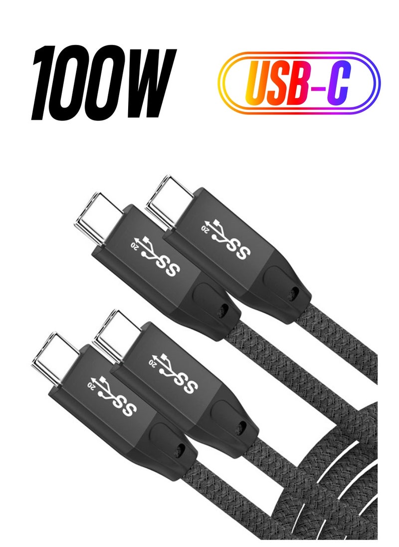 UseBean USB C to USB C Cable 100W 15FT(2 Pack), USB 3.2 Gen 2X2 20Gbps Data Transfer Type-C Cable PD 100W Fast Charger, 4K Video Cord,for Thunderbolt 3/4 MacBook Pro, iPad Pro,Galaxy S22/S23  - Image 1