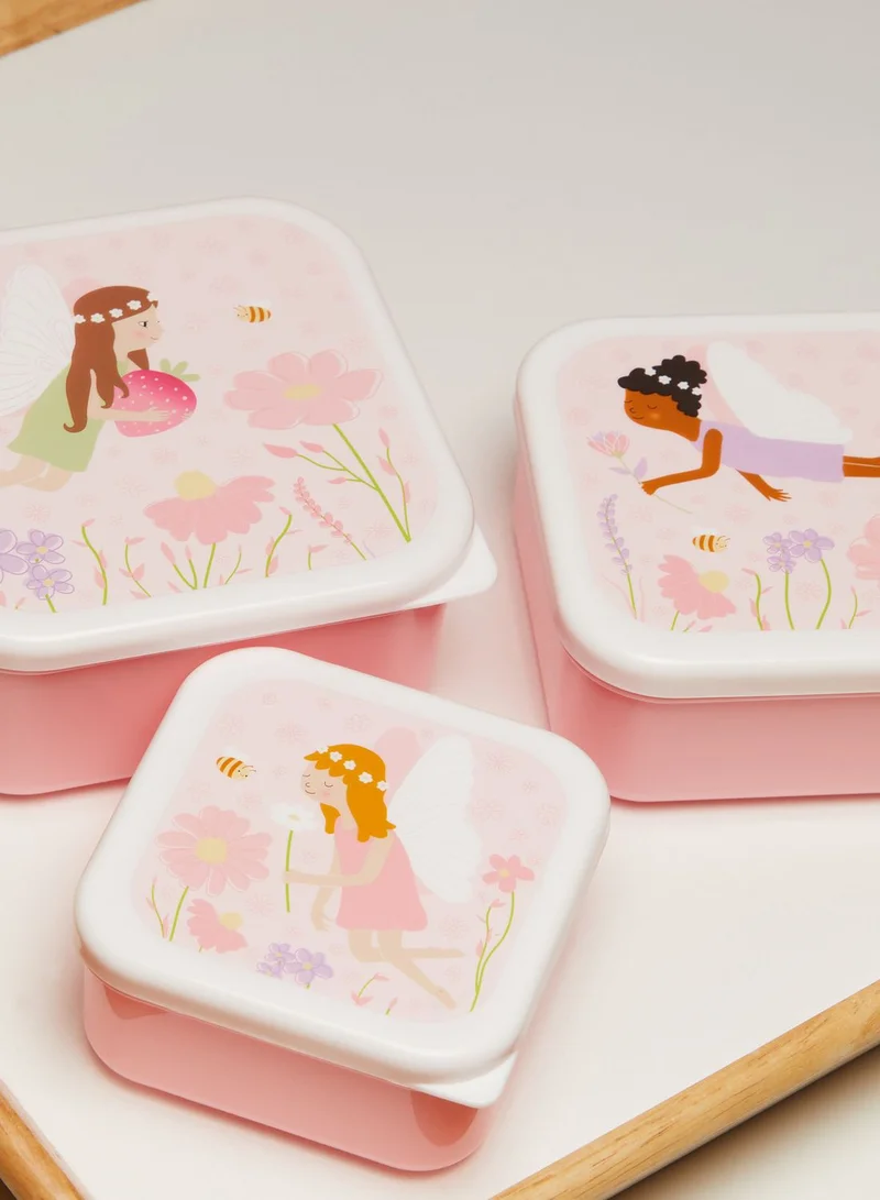 Sass & Belle Set Of 3 Fairy Lunch Boxes