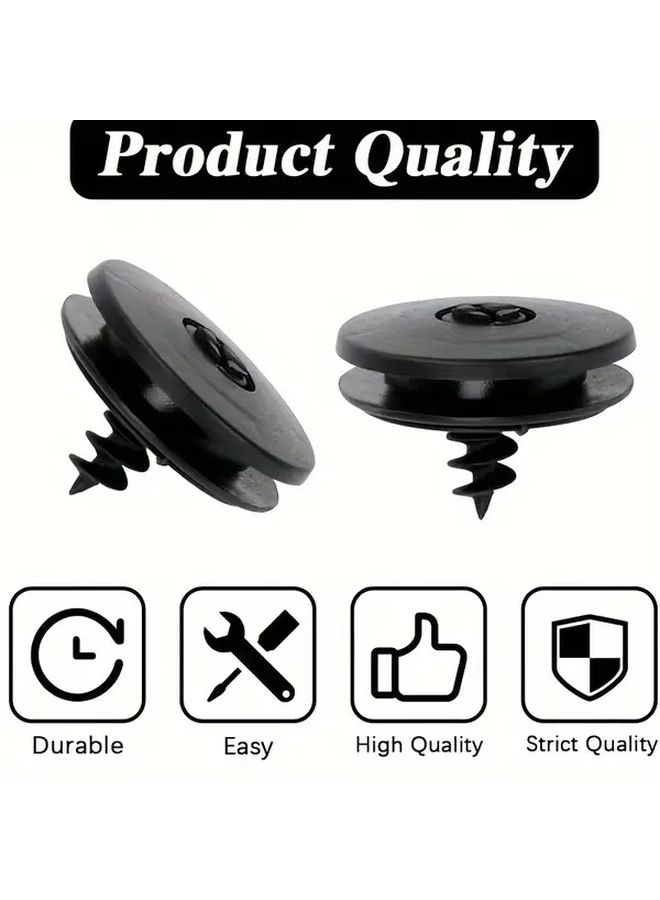 Universal Car Foot Mat Anti Slip Buckles Set Of 10pcs Plastic Rotating Fixing Buttons - Image 5