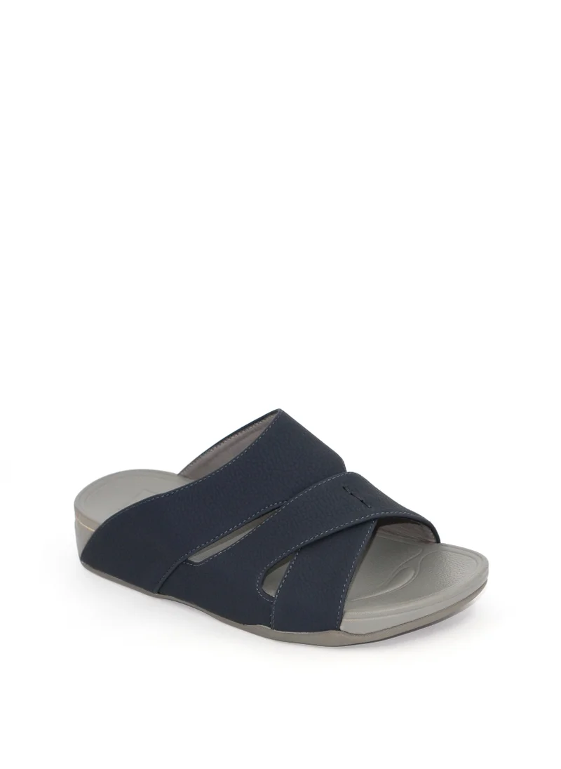 Geoomnii Carl1 Traditional Arabic Sandals for Boys – Comfortable Slip-On Style for Everyday Wear -Navy
