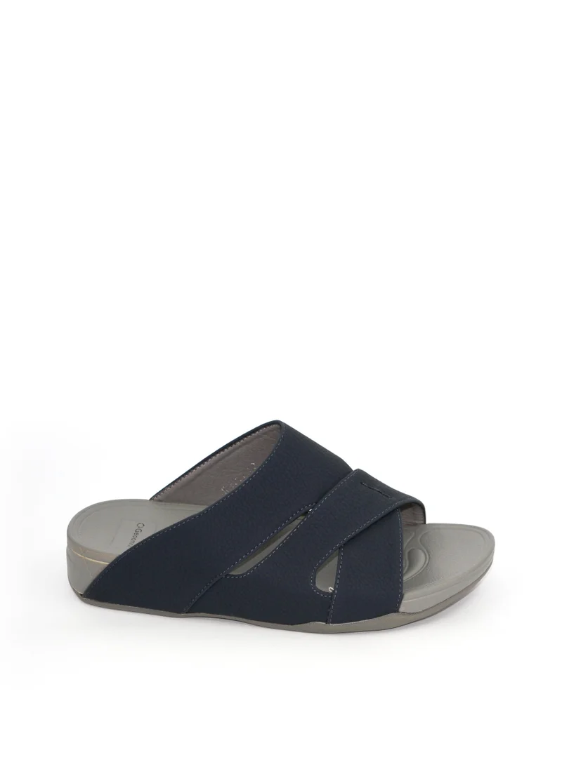 Geoomnii Carl1 Traditional Arabic Sandals for Boys – Comfortable Slip-On Style for Everyday Wear -Navy