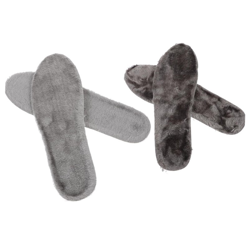 2 Pairs Shock Absorbing Heightening Insoles Non Slip Warm Cushioning for Sports Shoes Men Women - Image 2