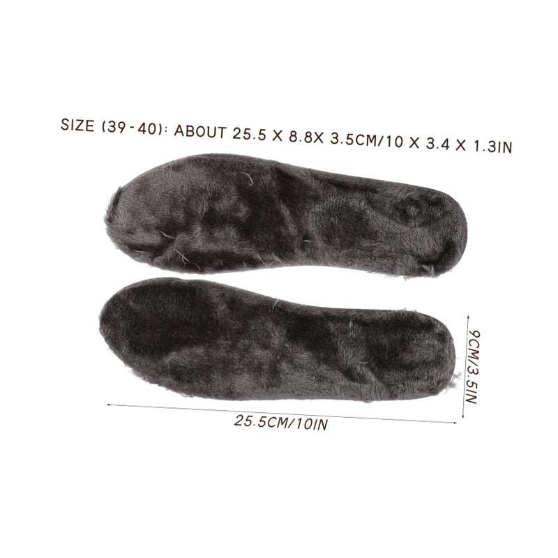 2 Pairs Shock Absorbing Heightening Insoles Non Slip Warm Cushioning for Sports Shoes Men Women - Image 3