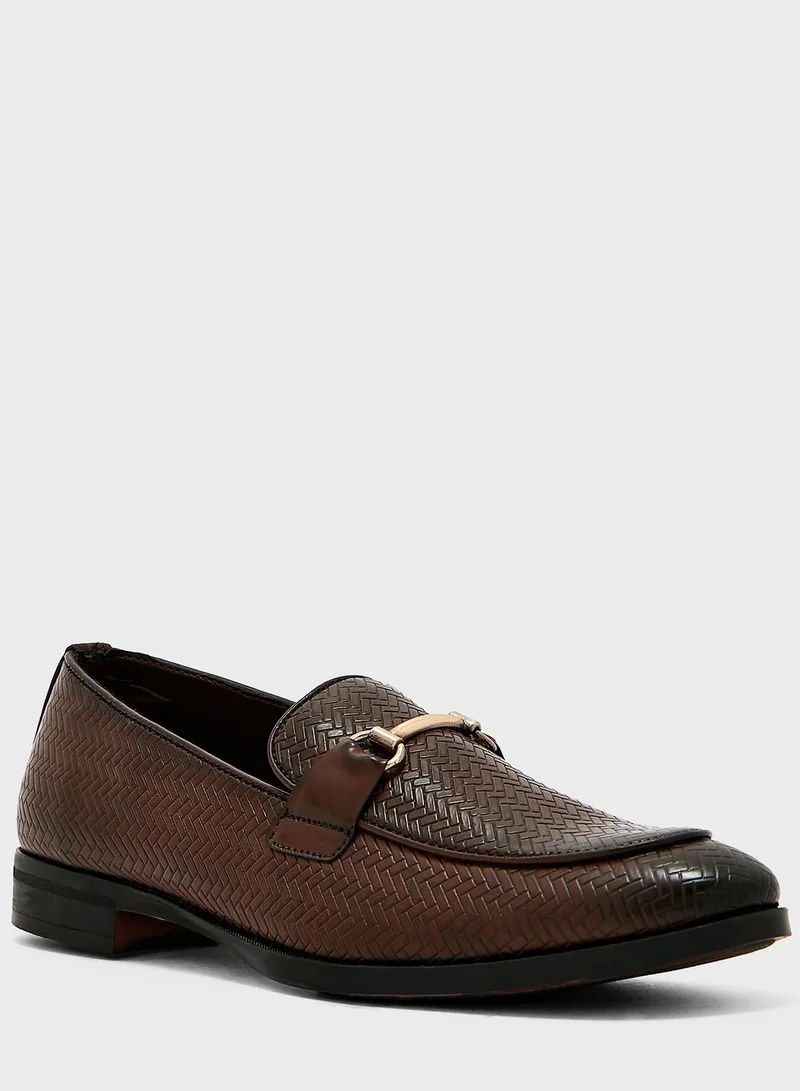 Robert Wood Textured Formal Slip Ons