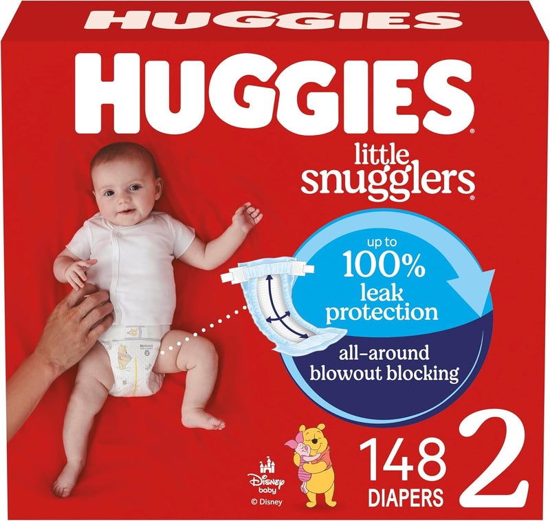 Huggies Little Snugglers Size 2 Diapers - 148 Count - Image 1