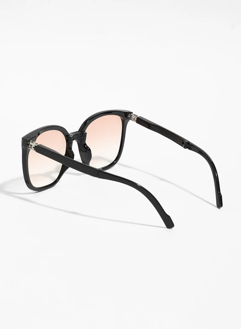 Haute Sauce Polarized Full Rim Wayfarer Sunglasses For Women