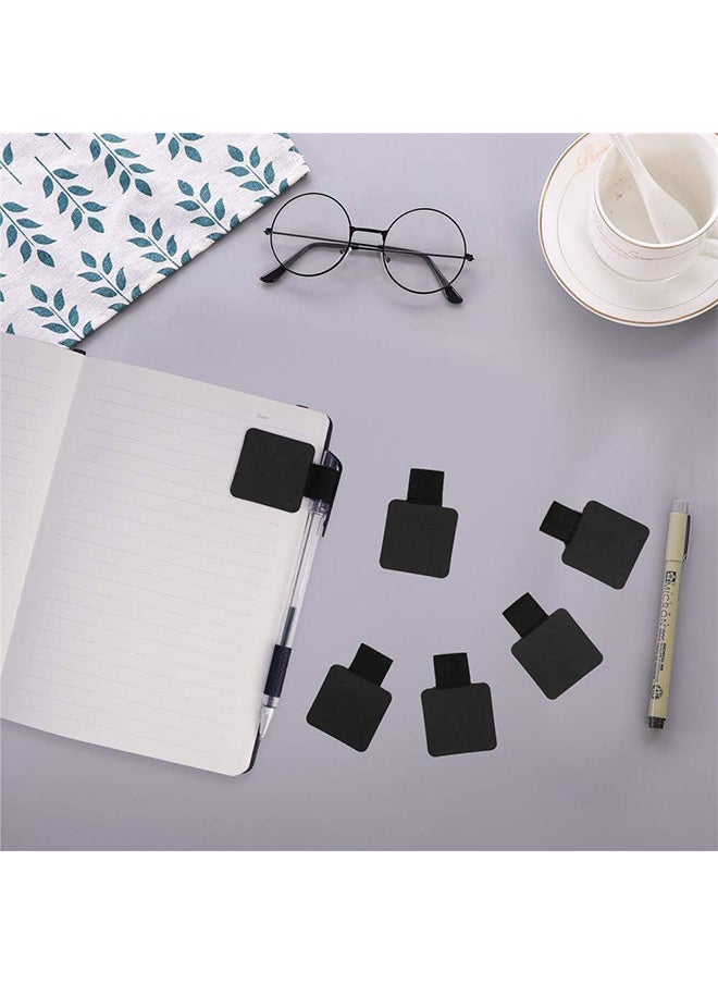 Depend Pen Loop Holder Set, Pen Loop Self Adhesive Elastic Journal Leather Pencil Holder Loop Strong Adhesive Fit Any Size Pens For Notebooks, Journals, Calendars, Planners Desk 6 PCS 6 Colors  - Image 5
