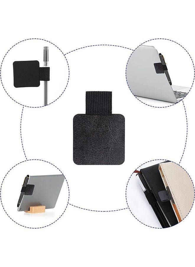 Depend Pen Loop Holder Set, Pen Loop Self Adhesive Elastic Journal Leather Pencil Holder Loop Strong Adhesive Fit Any Size Pens For Notebooks, Journals, Calendars, Planners Desk 6 PCS 6 Colors  - Image 3