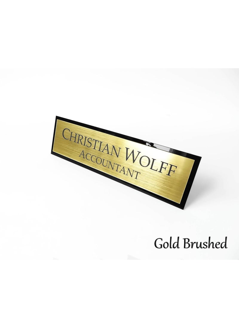 TEAKWOOD Name Plate For Table Name Plate For Docter teacher Prof Advocate Police Principal  - Image 3