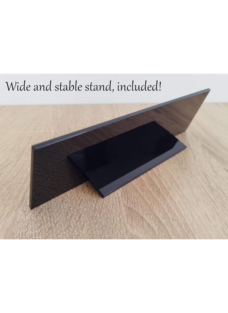 TEAKWOOD Name Plate For Table Name Plate For Docter teacher Prof Advocate Police Principal  - Image 2