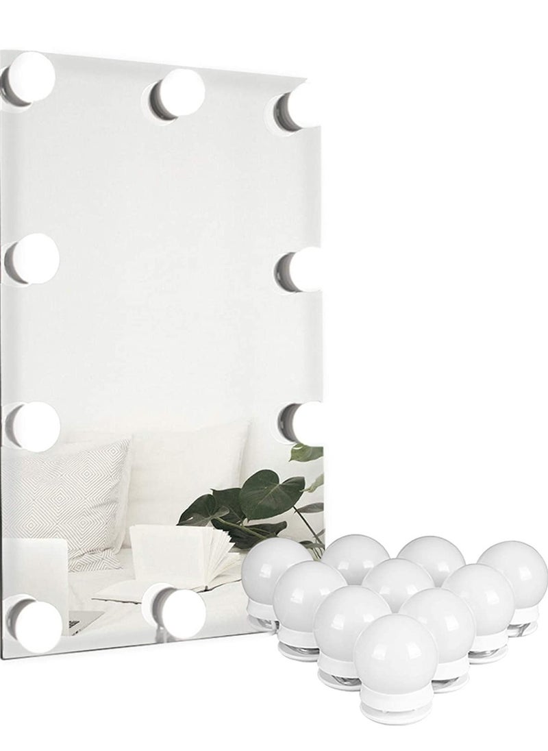 Generic Stepless Dimmable 10-LED Vanity Mirror Light Bulb Kit in White for Dressing Tables and Makeup Stations  - Image 2