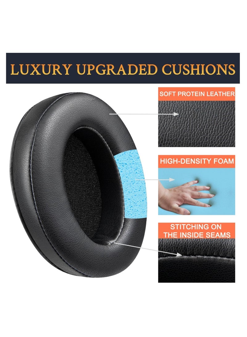 Earpads Replacement for HyperX Cloud 2,Cloud 3 Cloud Ear Pads for HyperX Cloud Stinger/Cloud Flight/Cloud II/Cloud Alpha Wireless/Cloud Core/Mix Headphones,Black - Image 2