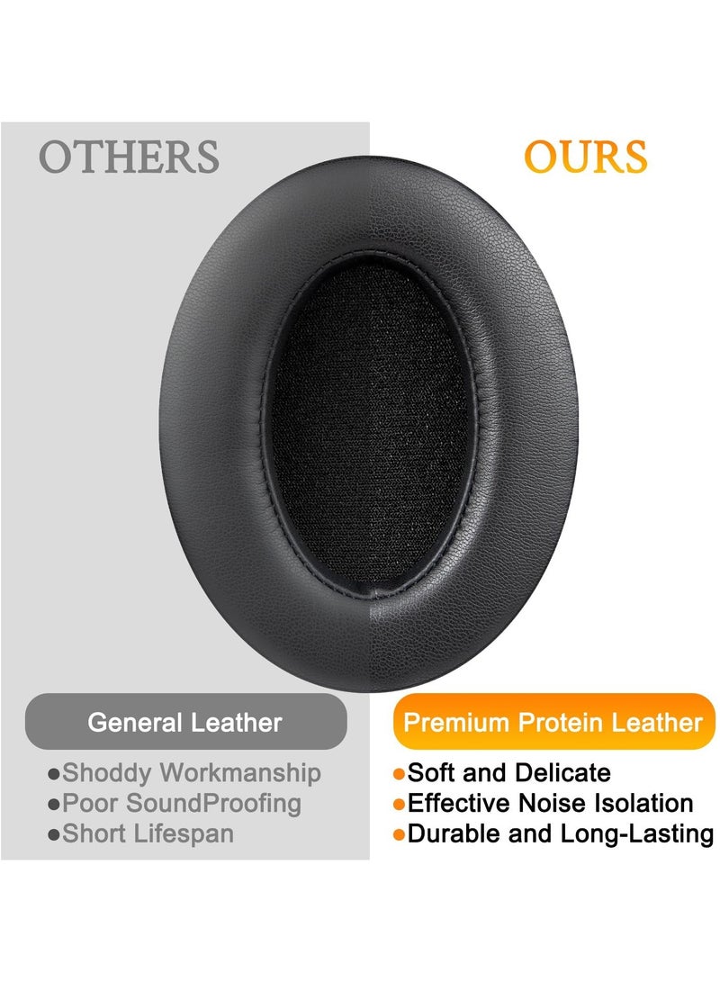 Earpads Replacement for HyperX Cloud 2,Cloud 3 Cloud Ear Pads for HyperX Cloud Stinger/Cloud Flight/Cloud II/Cloud Alpha Wireless/Cloud Core/Mix Headphones,Black - Image 3