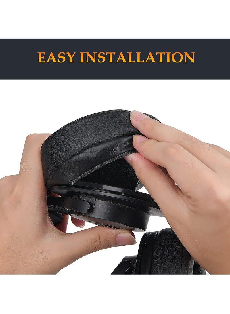 Earpads Replacement for HyperX Cloud 2,Cloud 3 Cloud Ear Pads for HyperX Cloud Stinger/Cloud Flight/Cloud II/Cloud Alpha Wireless/Cloud Core/Mix Headphones,Black - Image 5