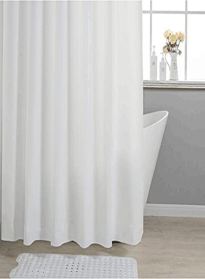 De-Mediocre Clawfoot Tub Shower Curtain 180x70 Inch White Liner All Warp Around Extra Wide 36 Metal Hooks Vinyl Bath Curtain for Clawfoot Stand Up Tub Bathroom PEVA Waterproof Liner - Image 3