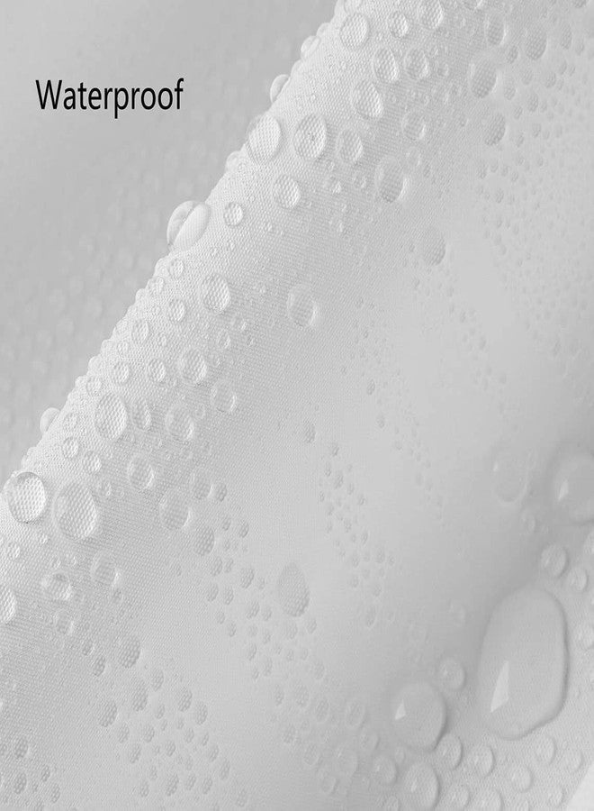 De-Mediocre Clawfoot Tub Shower Curtain 180x70 Inch White Liner All Warp Around Extra Wide 36 Metal Hooks Vinyl Bath Curtain for Clawfoot Stand Up Tub Bathroom PEVA Waterproof Liner - Image 4