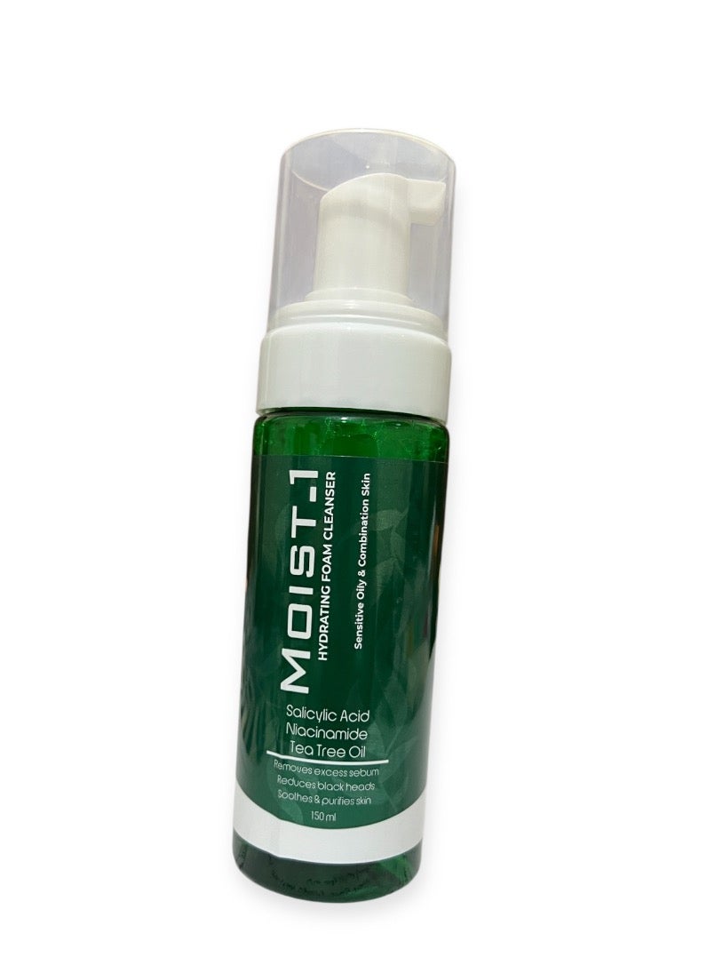 Moist-1 Hydration Foam Cleanser For Sensitive Oily & Combination Skin 150ml