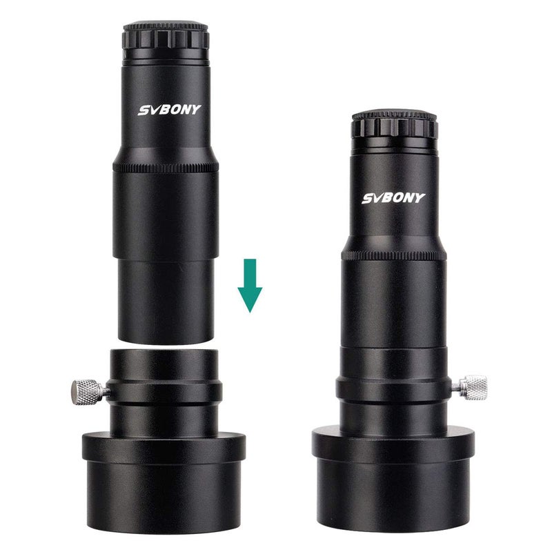 SVBONY SV121 Red Laser Collimator, Adjustable 1.25 inch Collimation Eyepiece, with 2 inches Adapter, Telescope Accessory for Newtonian Dobsonian Marca Telescope - Image 2