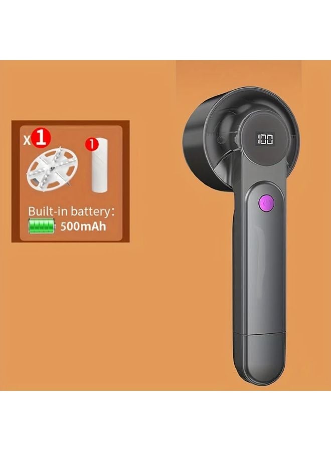 Gray Rechargeable Fabric Shaver Portable Clothes Shaver Non Damaging Garment Defuzzer - Image 1