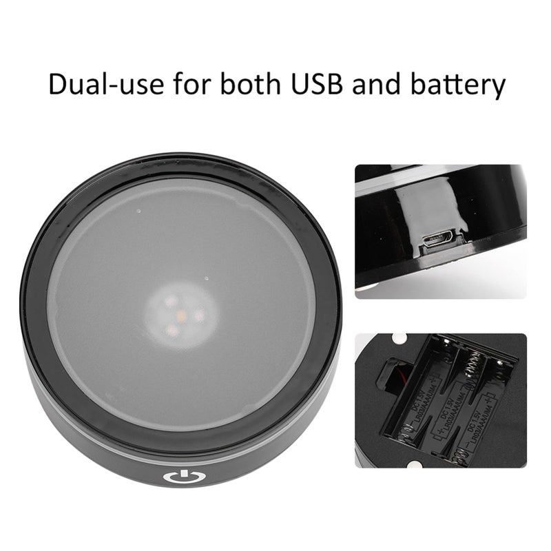 Crystal LED Light Base Touch Switch Multi Color Display Stand For Jewelry Decor - Image 5