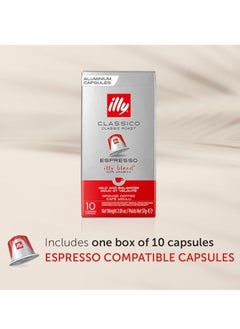 Illy Espresso Classico Coffee Capsules - 10 Capsules  - Image 3