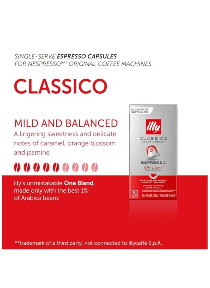 Illy Espresso Classico Coffee Capsules - 10 Capsules  - Image 2