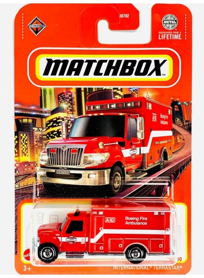 Matchbox International Terrastar Boeing Fire Ambulance 71/100 1:64 Scale Die-Cast Vehicle